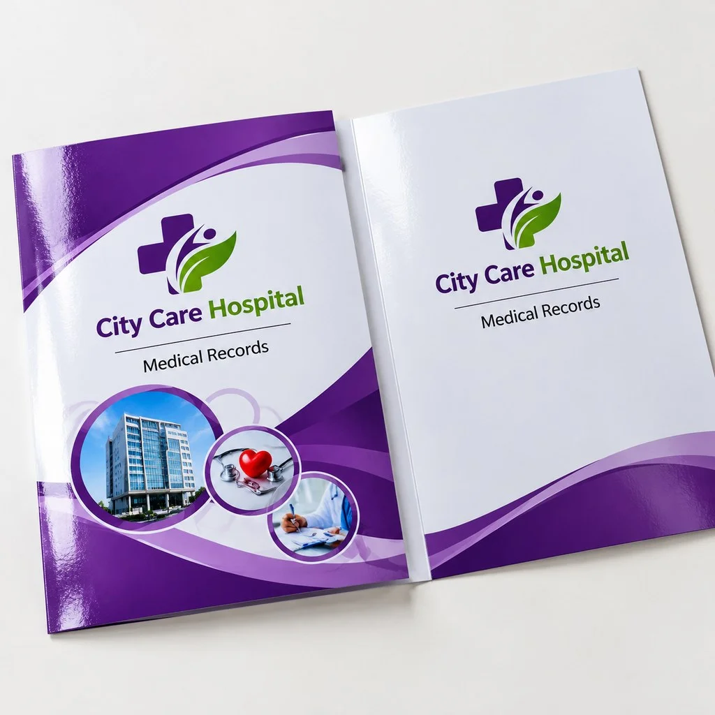 SBS Small Size (9x12) inch without pocket - Gloss Lamination + S/S print + Inner side Black Print - Qty 1000