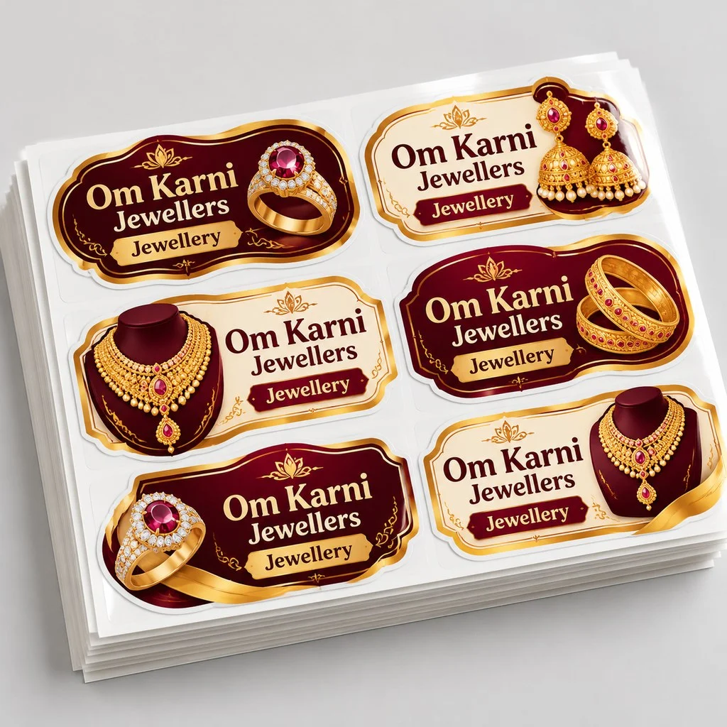 Hard Gumming Stickers - 14x9.5 inch with lamination - Qty 1000