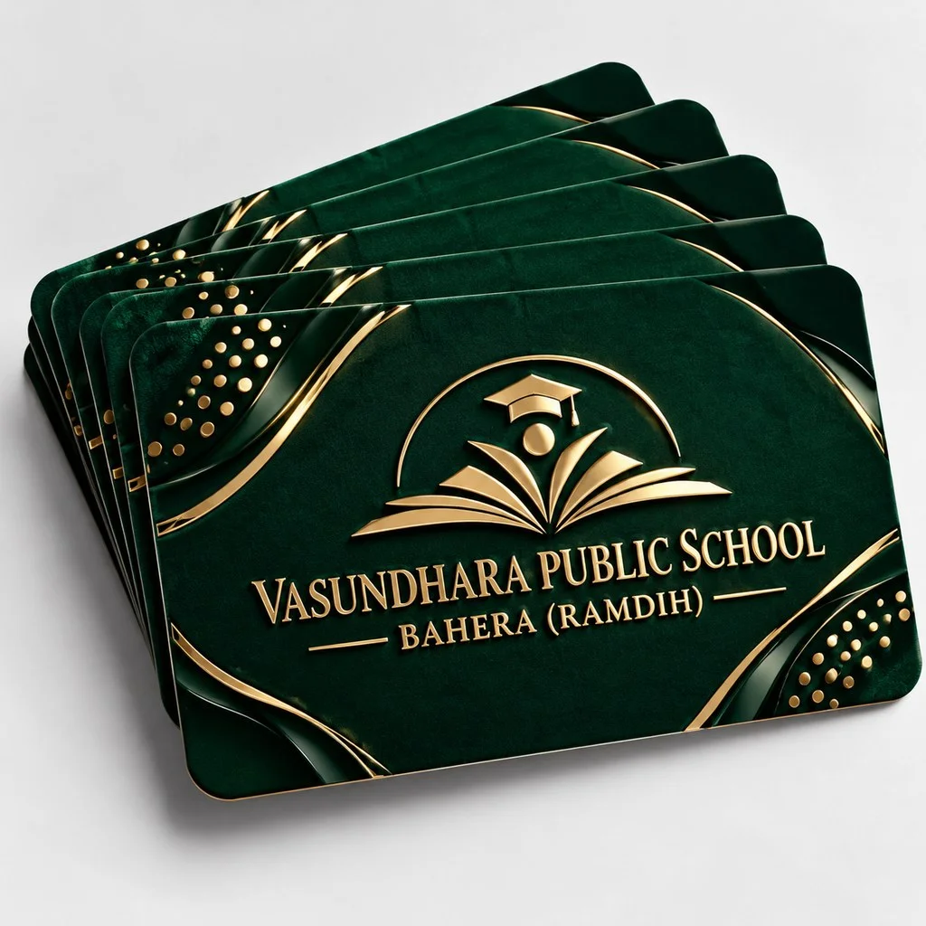 Velvet + UV + Gold Foil + Die Cut (500 GSM) - Single Side UV + Single Side Foil - Qty 500