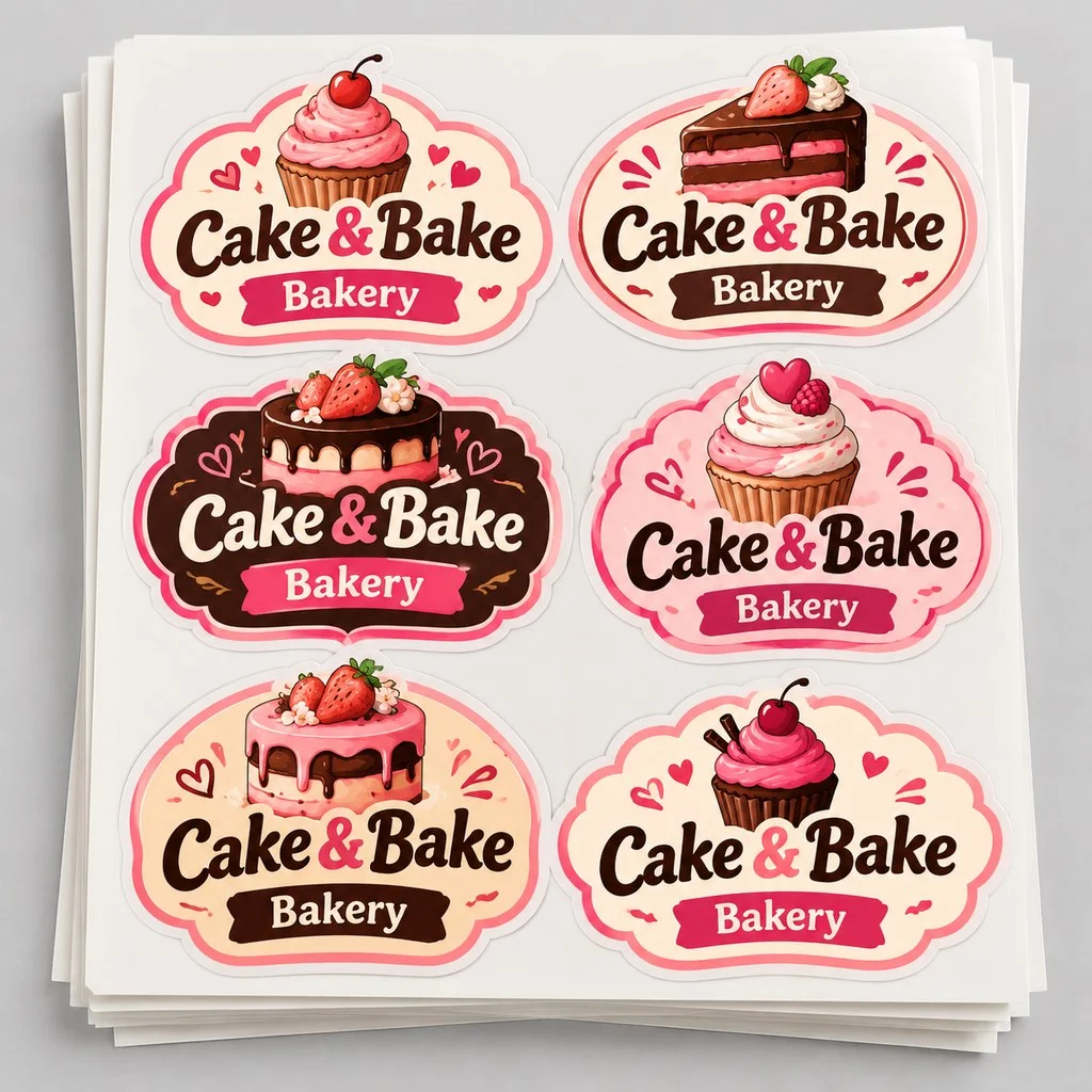 Hard Gumming Stickers - 7x4.75 inch without lamination - Qty 1000