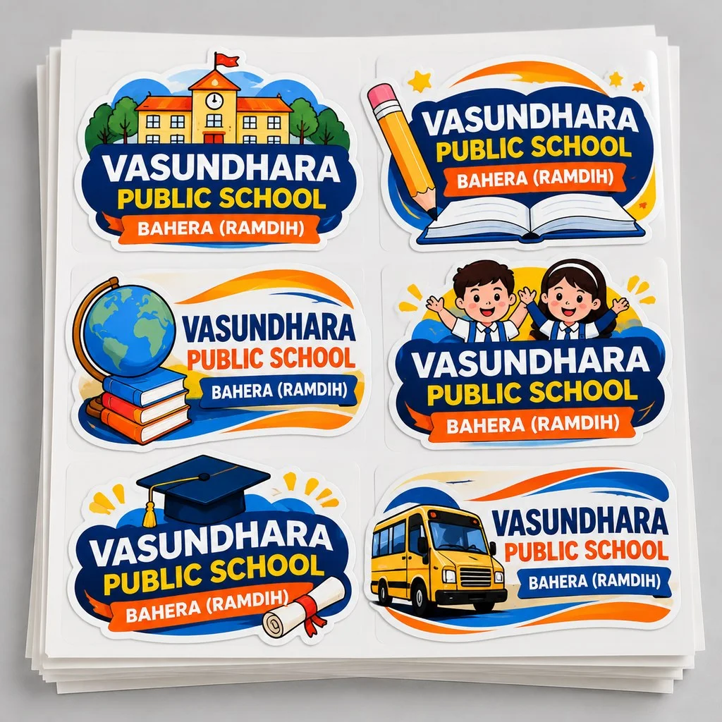 Hard Gumming Stickers - 14x9.5 inch without lamination - Qty 1000