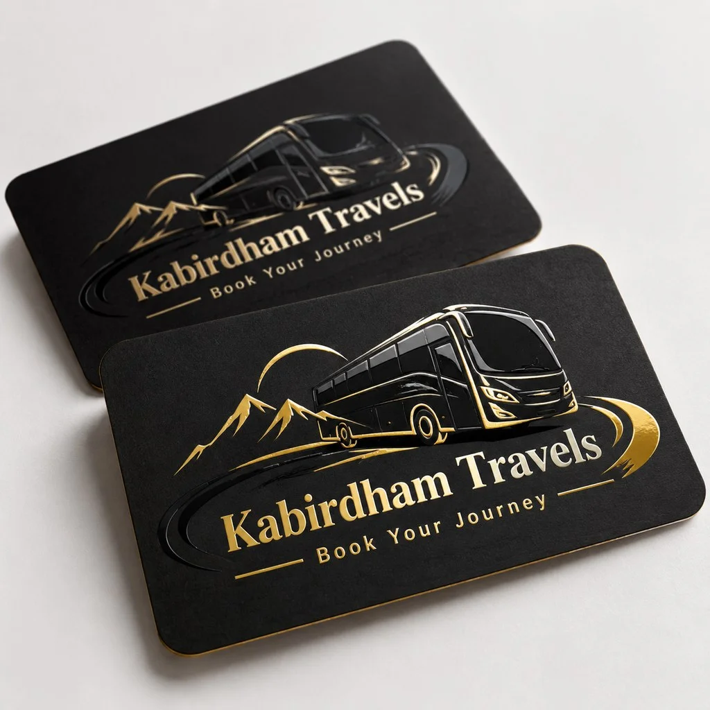MATT + UV + GOLD FOIL + DIE CUT (500 GSM) - Both Side UV + Single Side Foil - Qty 500