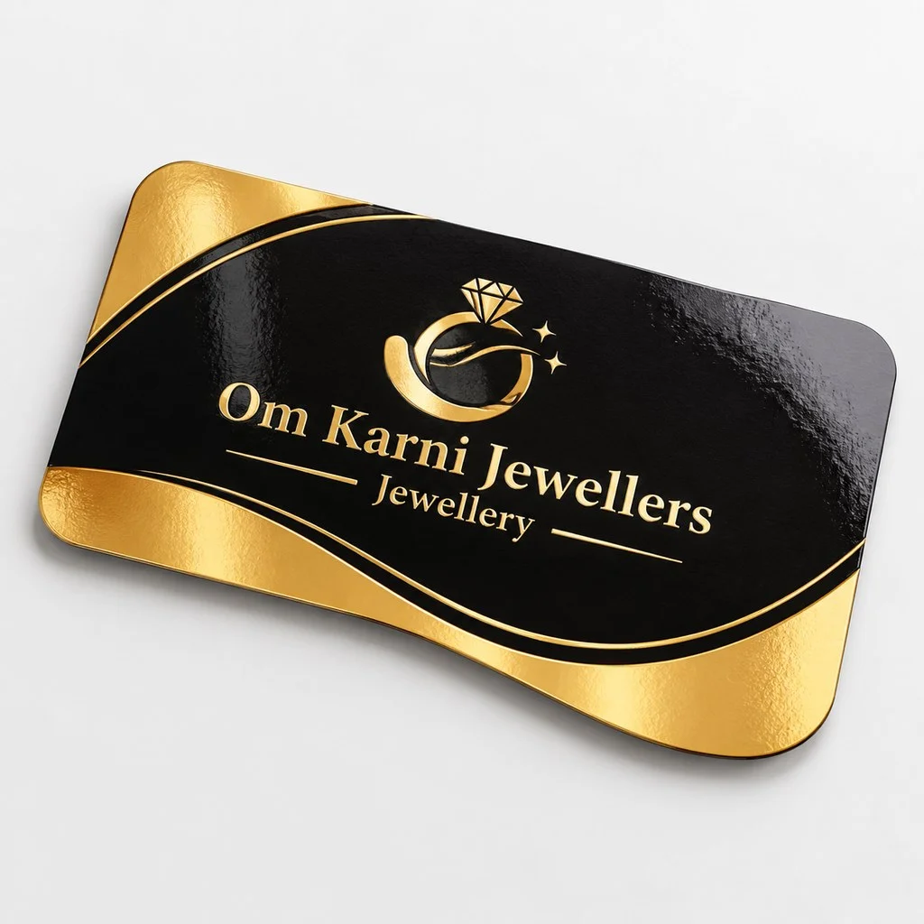 Gloss Coated Card + Die Cutting - Single Side Printing + Single Side UV - Qty 1000