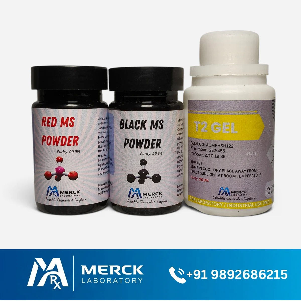 Pack of Red MS, Black MS Powder & T2 Gel