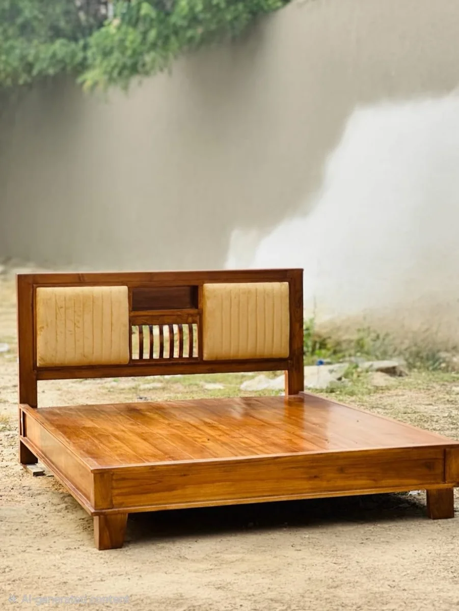 Wooden bed