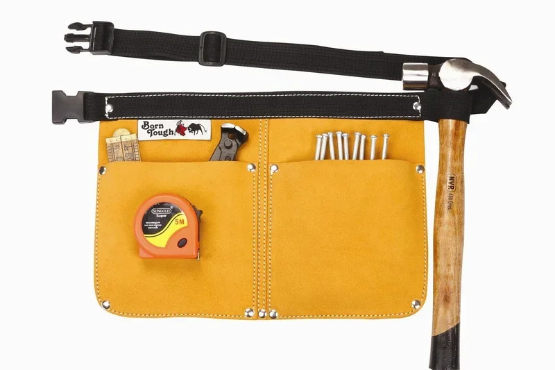 SIR-G , YELLOW Suede leather tool bag