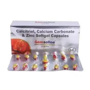 GEMSOLINE CALCIUM CARBONATE& ZINC SOFTGEL CAPSULE