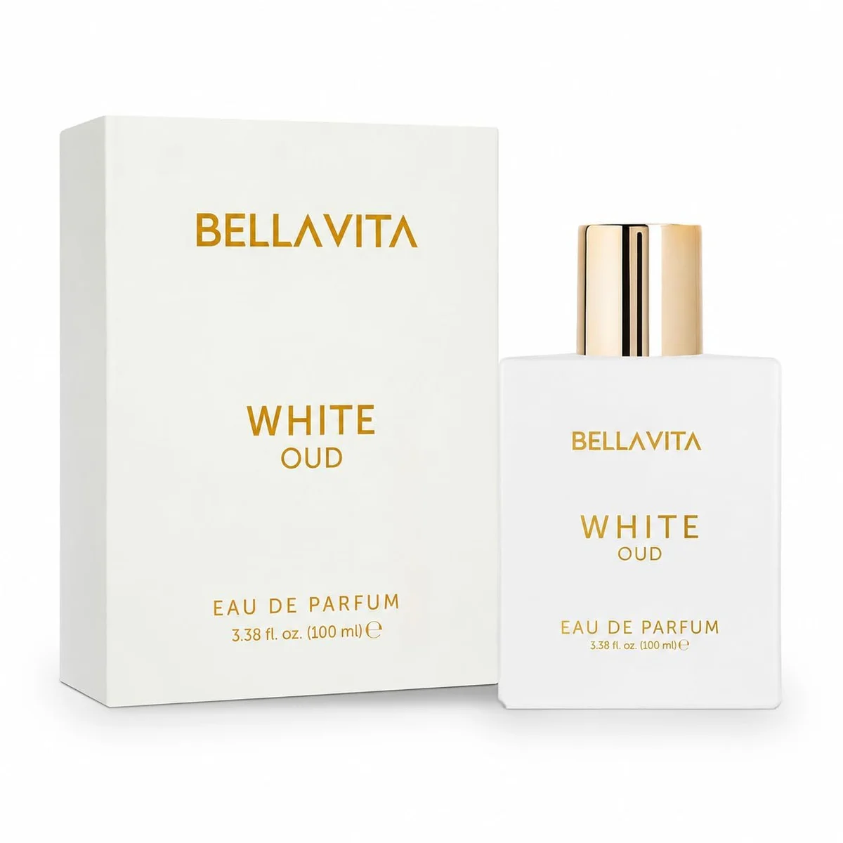 Bella Vita Luxury White Oud | Long Lasting Unisex EDP 100ml | with Orange, Patchouli, Musk | Oud & Fruity Premium Fragrance Perfume for Unisex | Great for Everyday Use