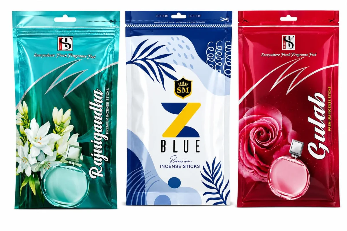 Premium Incense Sticks (Rajnigandha, Z Blue & Gulab) | Long Lasting Agarbatti | Floral & Fresh Aroma for Prayer, Meditation, Home, Temple, Office & Aromatherapy