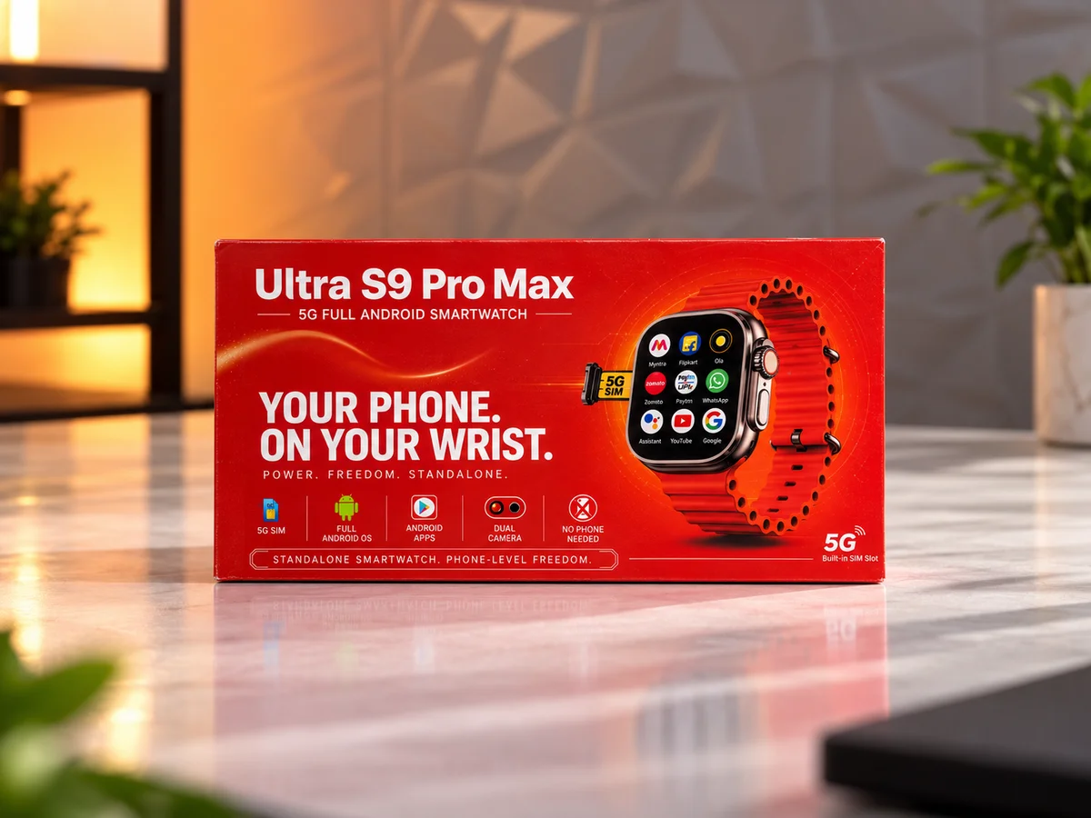 Ultra S9 Pro Max 5G Full Android Smartwatch Premium Product Packaging