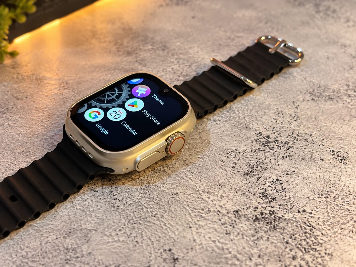 Ultra S9 Pro Max Smartwatch Touchscreen Display and App Icons