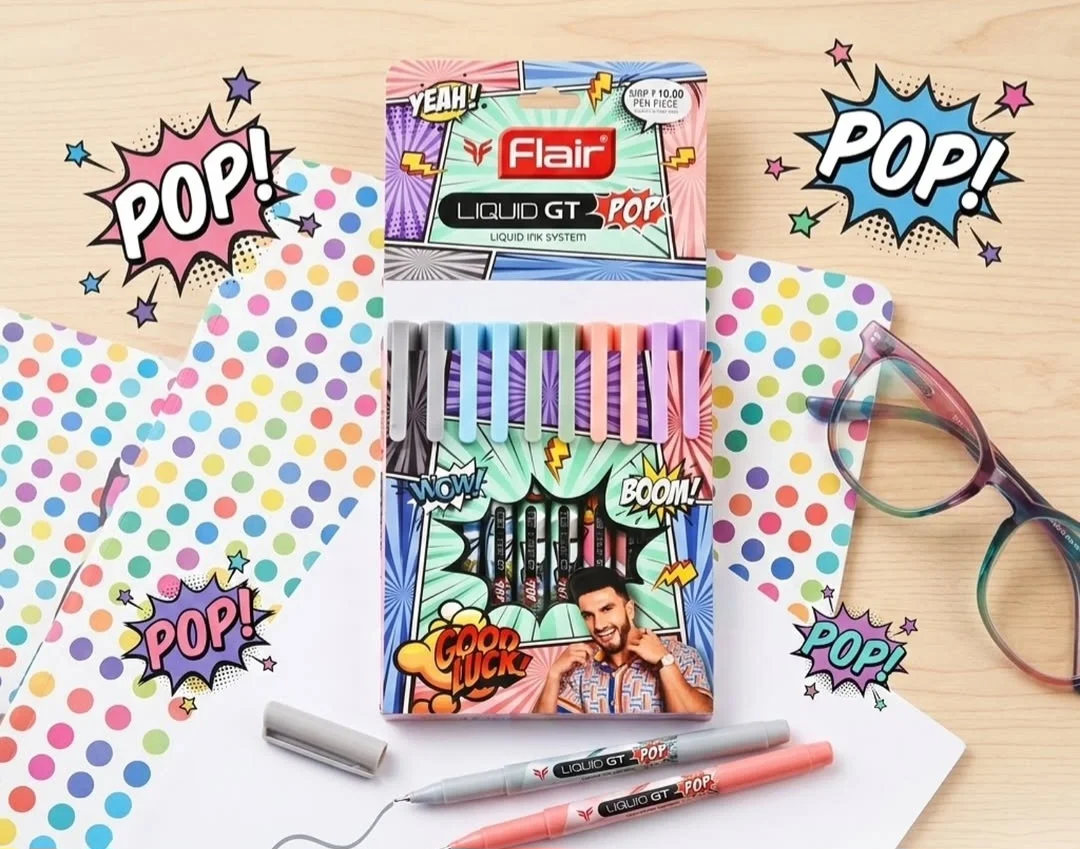 Flair Liquid GT POP Pen [Blue Ink , Pack of 10]