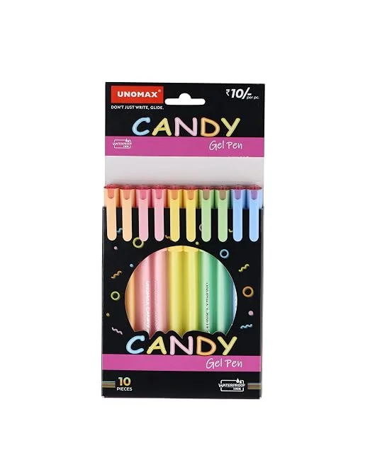 Unomax Candy Gel Pen  (Black)
