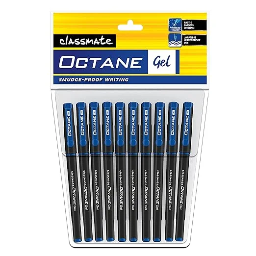 Classmate Octane- Blue Gel Pens