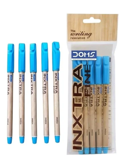 Doms Inxtra Fine Ball Pen-Blue Ink-0.7mm Tip