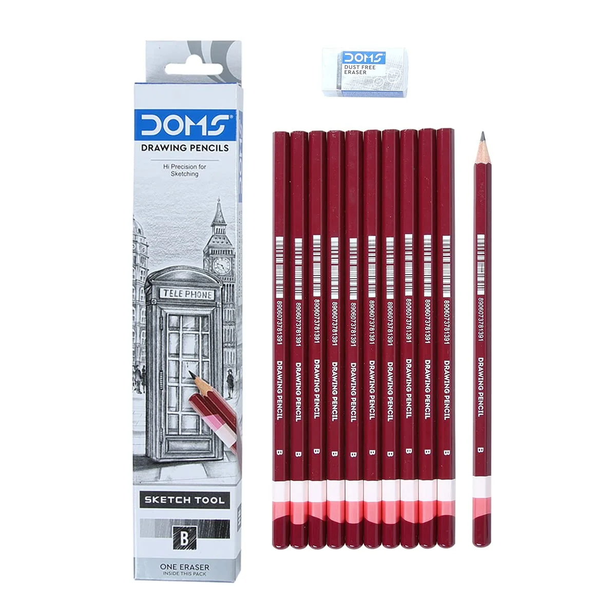 Doms Drawing & Sketching Graphite Pencils - Grade B