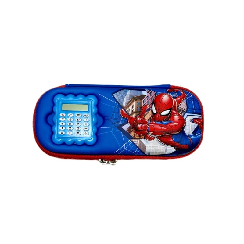 3D Lightning Action Hero Pencil Box for Boys with Calculator (Design Will be Difference)