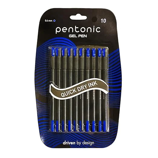 Pentonic 0.6 mm Gel Pen Blister Pack | Blue Ink |