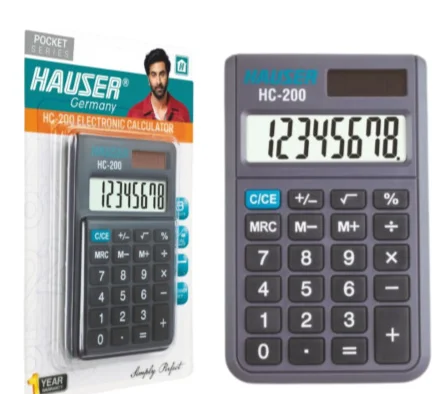 Hauser HC 200 Electronic Pocket Calculator