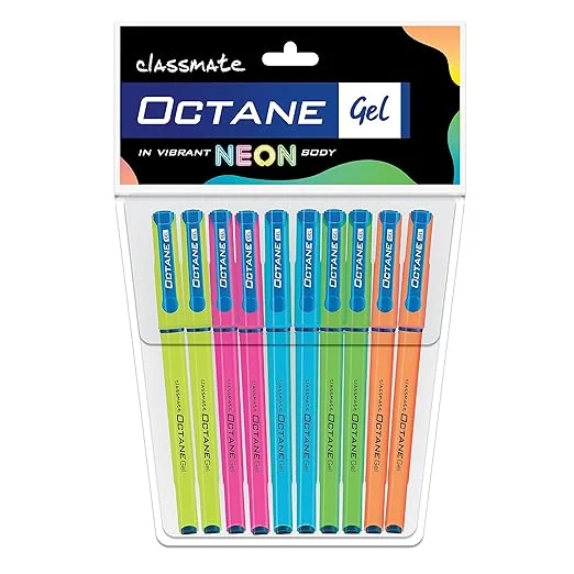 Classmate Octane Neon- Blue Gel Pens