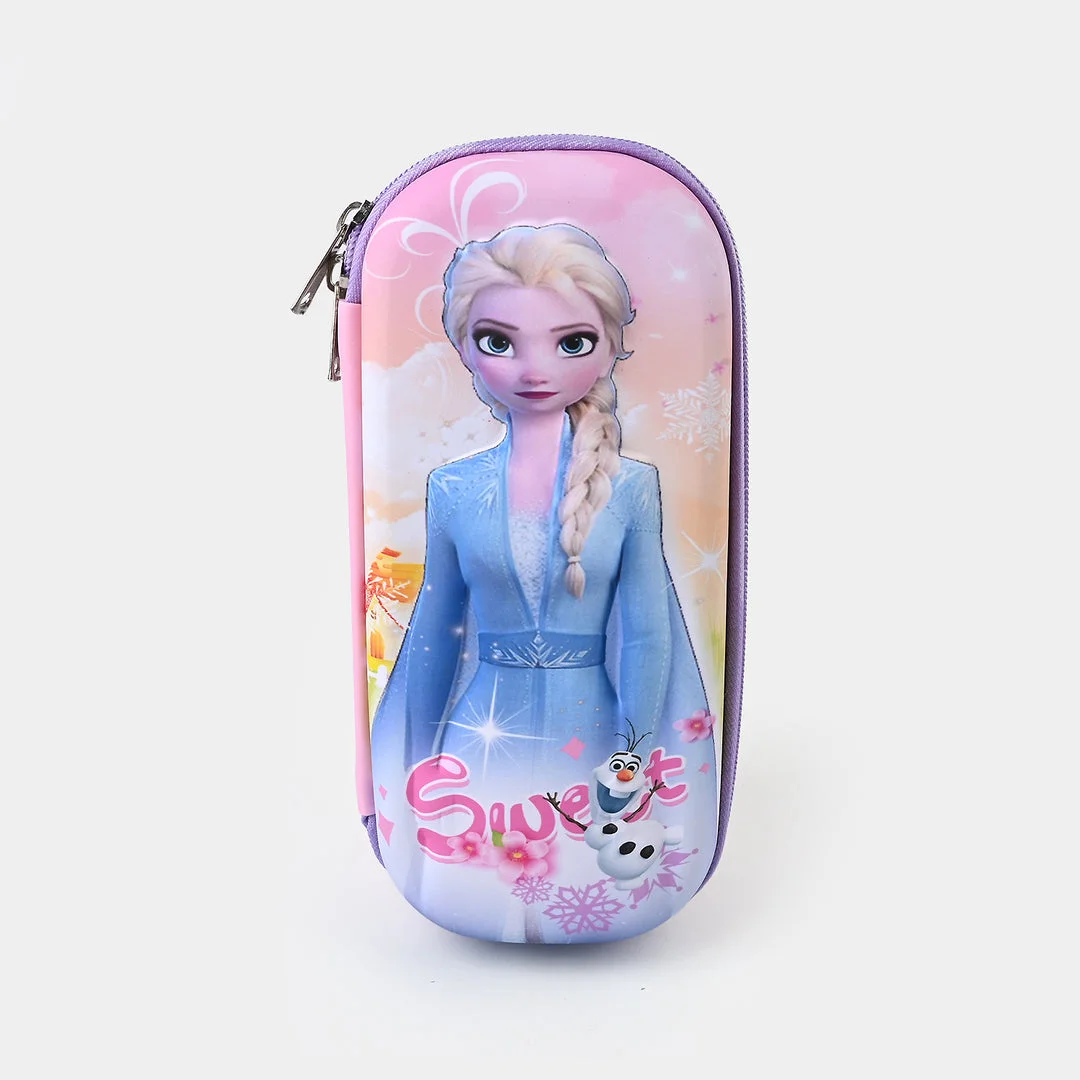 3D Disney Princess Sweet Zipper Pencil Pouch for Girls