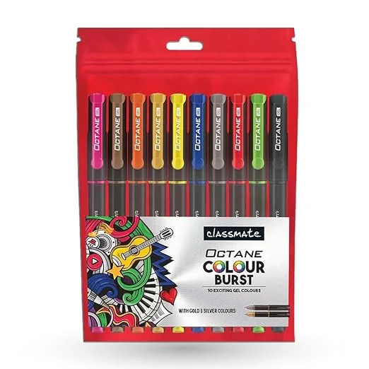 Classmate Octane Colour Burst - Count of 10 (assorted)