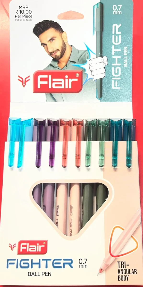 Flair Fighter Ball Pen, Blue, 0.7 mm,