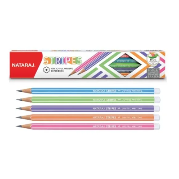 Nataraj Stripes Pencil Pack Of 10