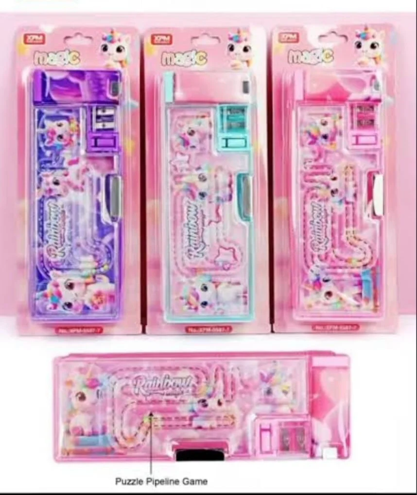 XPM  Puzzle Pipeline Game  Pencil Box (Purple Colour)