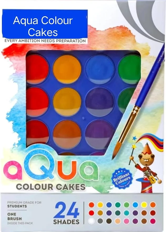 Doms Aqua Colour Cake 24 Shades