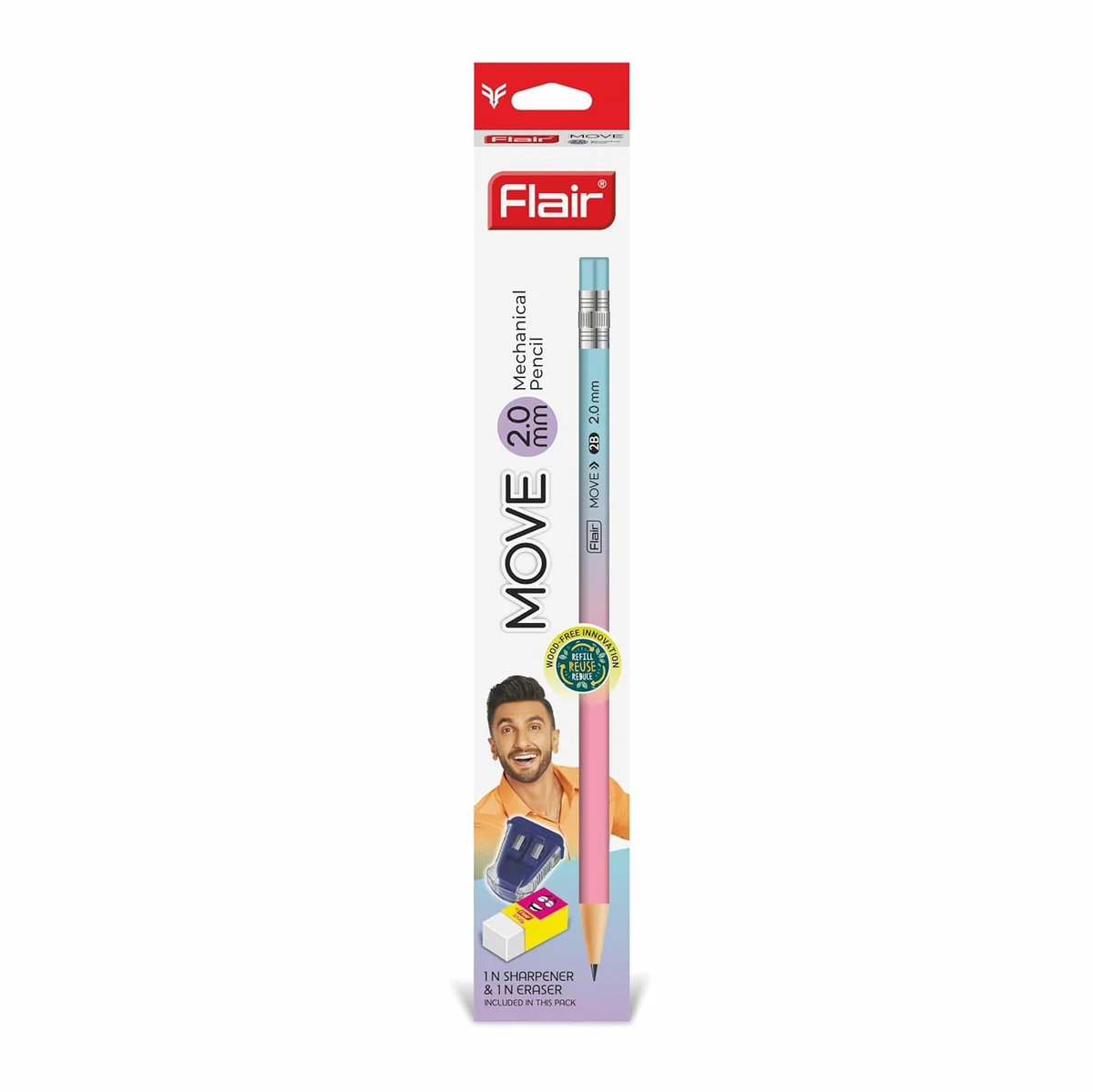 Flair Move 2.0mm Mechanical Pencil Pack of 10