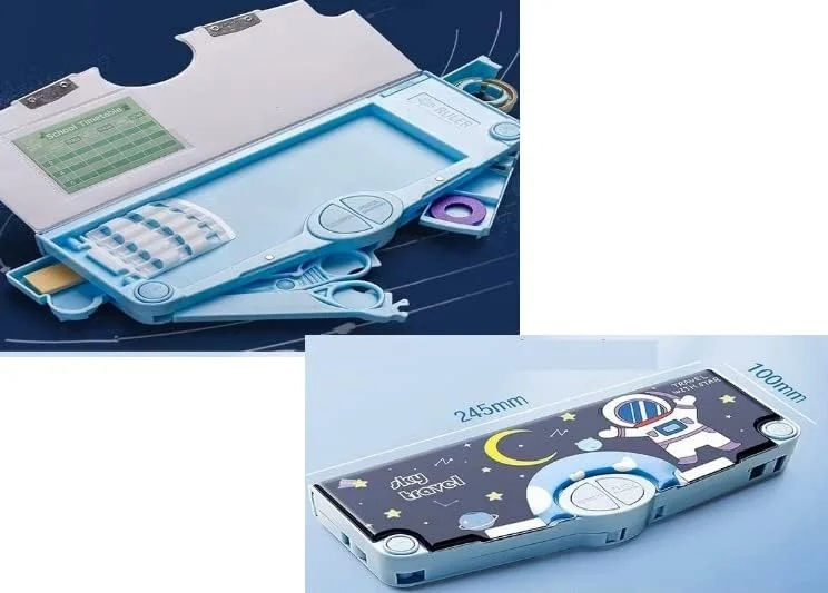 Umadiya Plastic Branded Multi-Functional Pencil Box for Kids,