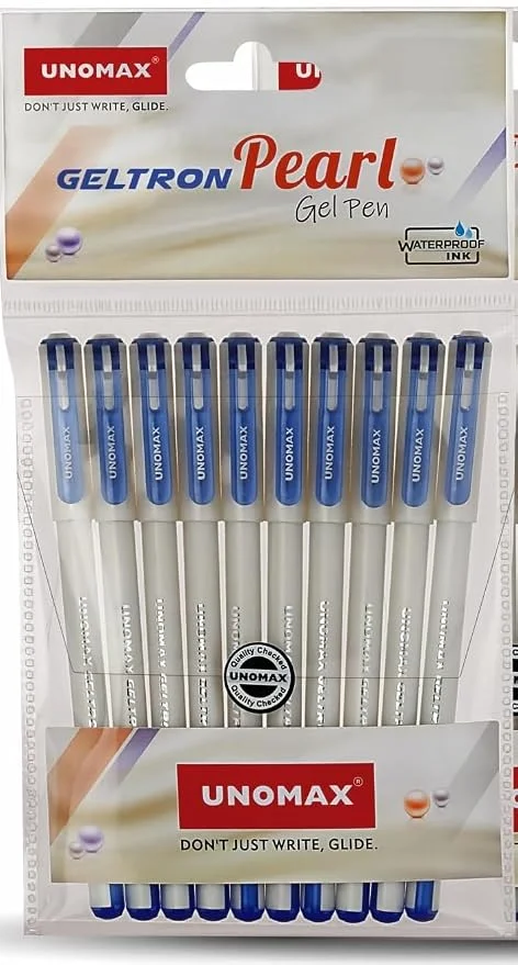 Unomax GELTRON Pearl Gel Pen,Blue ink