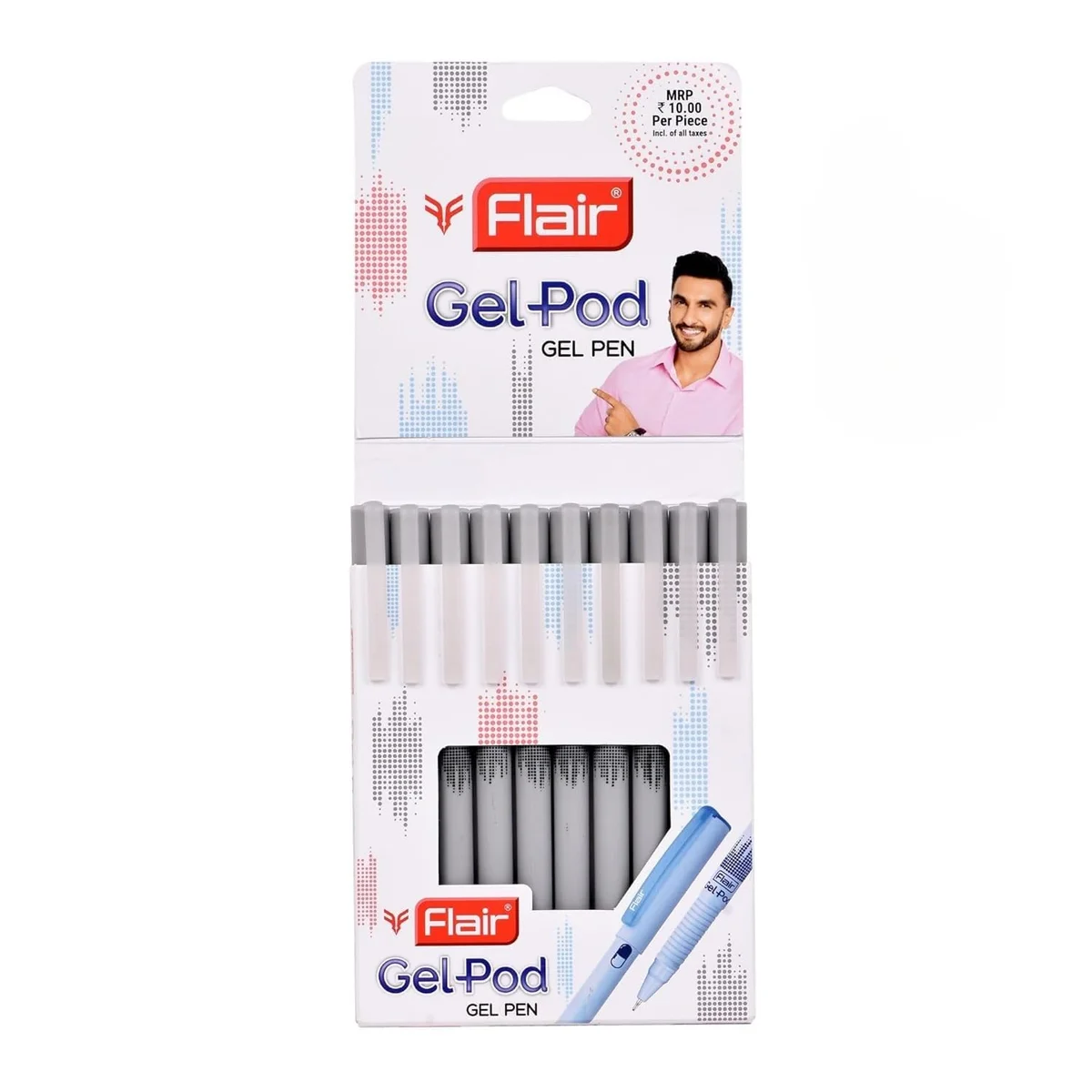 Flair Gel Pod Gel Pen for Smooth Writing | Black Ink