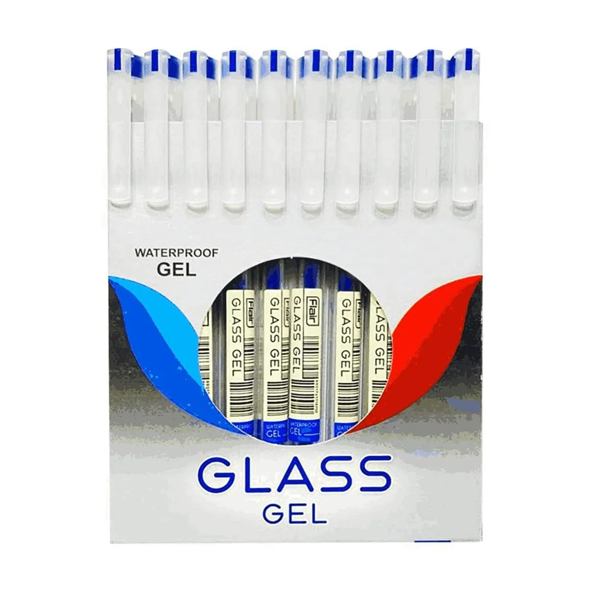 FLAIR Glass Gel Pen Wallet Pack