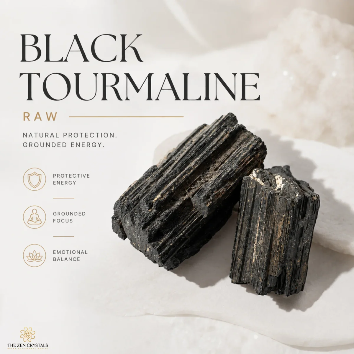 Black Tourmaline Raw
