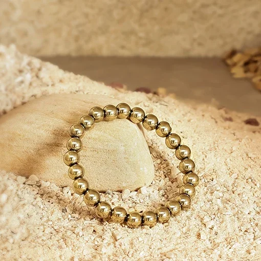 Golden Pyrite Stone Wealth Bracelet