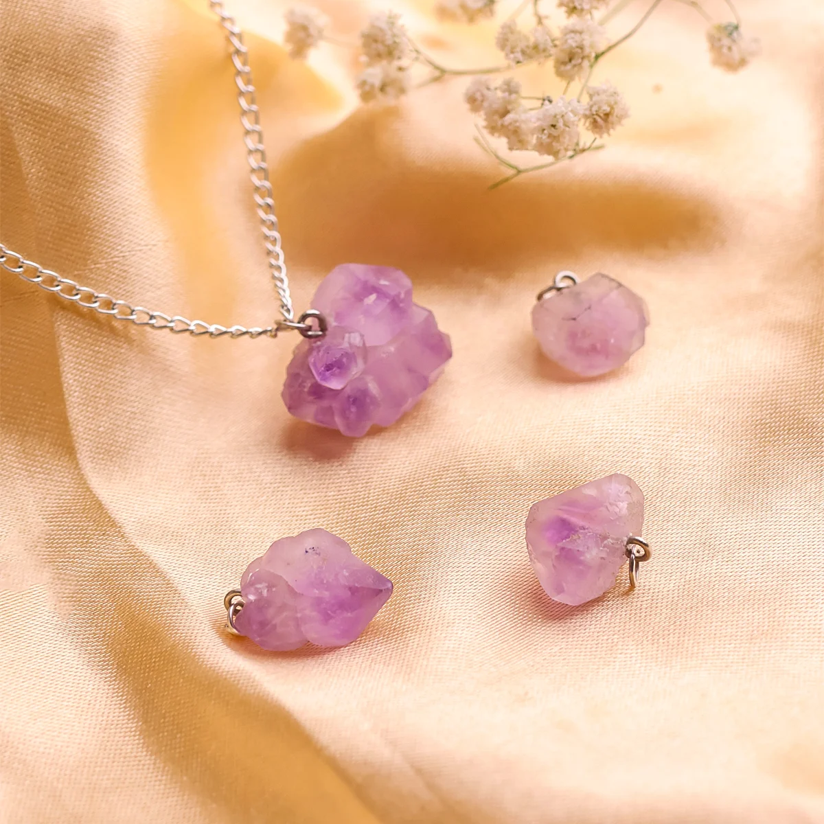 Amethyst Raw Point Pendant