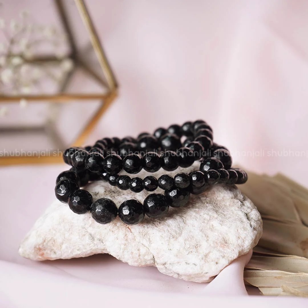 Lumina Original Black Tourmaline Bracelet (8mm Beads) | Ultimate Buri Nazar Shield, Root Chakra Grounding & EMF Protection for Men & Women