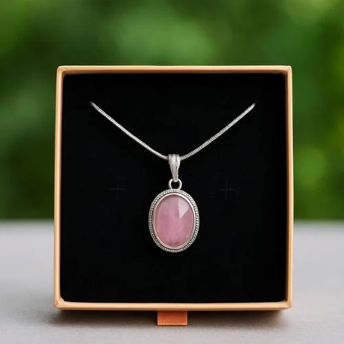 Natural Rose Quartz Crystal Pendant Necklace – Handcrafted Raw Gemstone Point Pendant for Heart Chakra Healing, Self-Love & Daily Jewelry