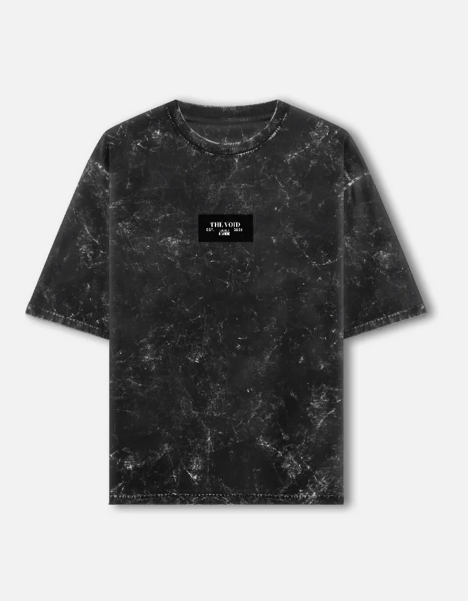 Black Acid Washed Oversized T-Shirt