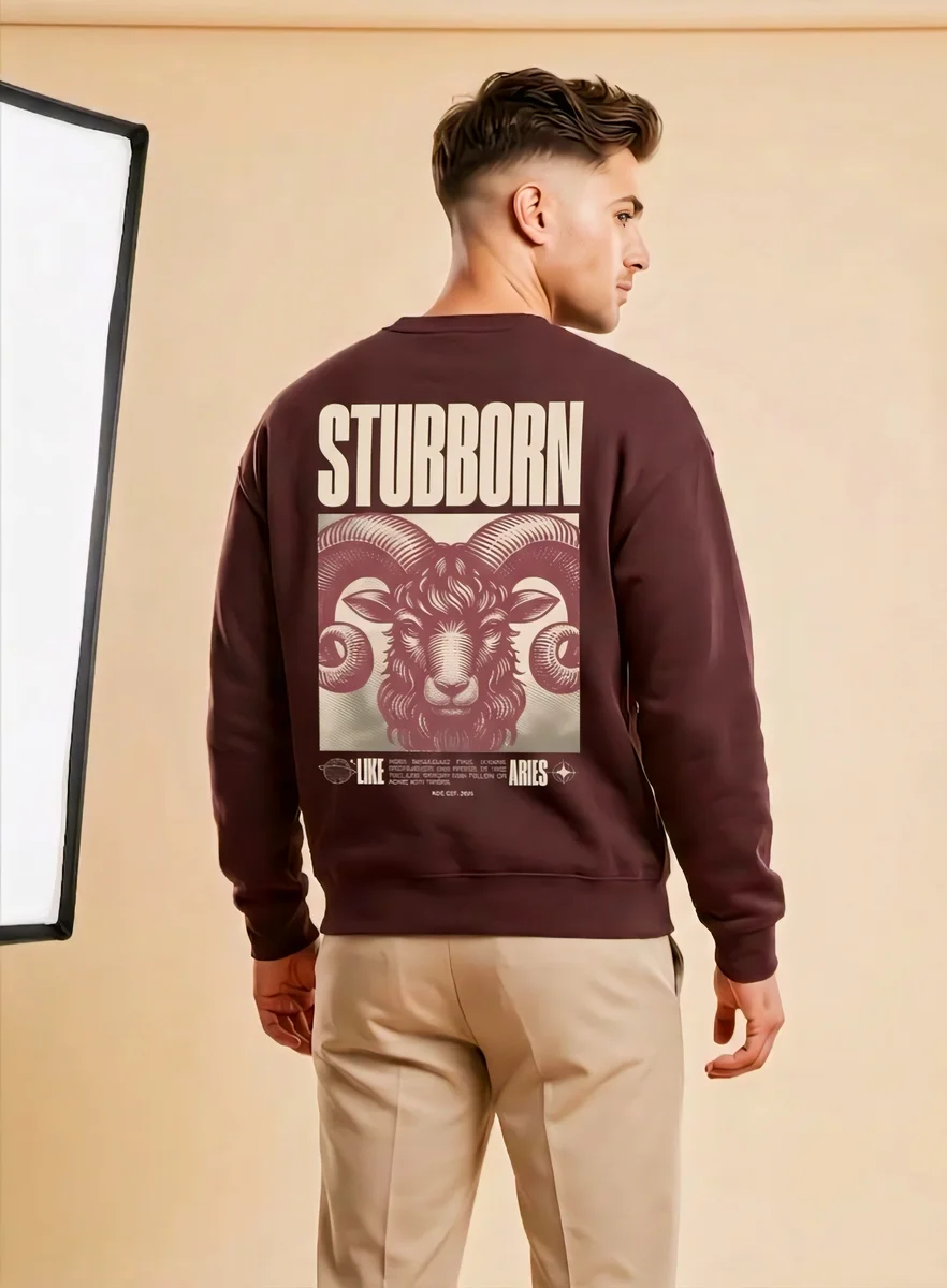 Stubborn Unbreakable Maroon Sweatshirt