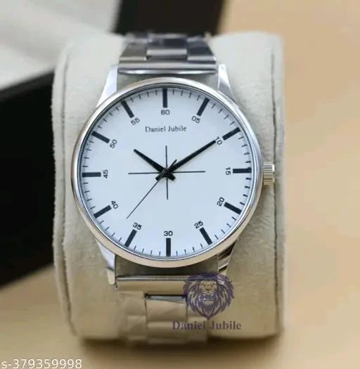 Daniel Jubile Black Dial Men style Boys Hand Watch Gents 2026 Luxury Design Steel Chain New Model Analog Stainless Steel Watch - For Men