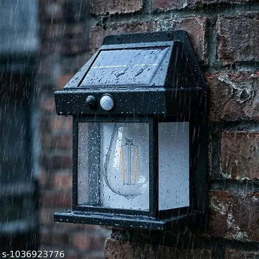 Solar LED Wall Lantern – Motion Sensor Outdoor Light