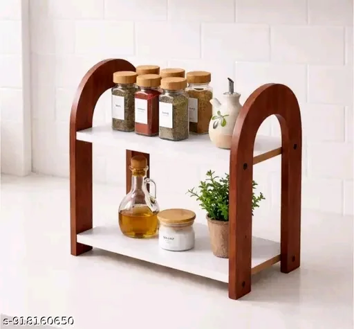 Wooden Kitchen Rack 2 Tier