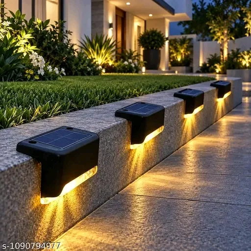Solar Deck Lights (Pack of 4) – Waterproof LED Stair Lights