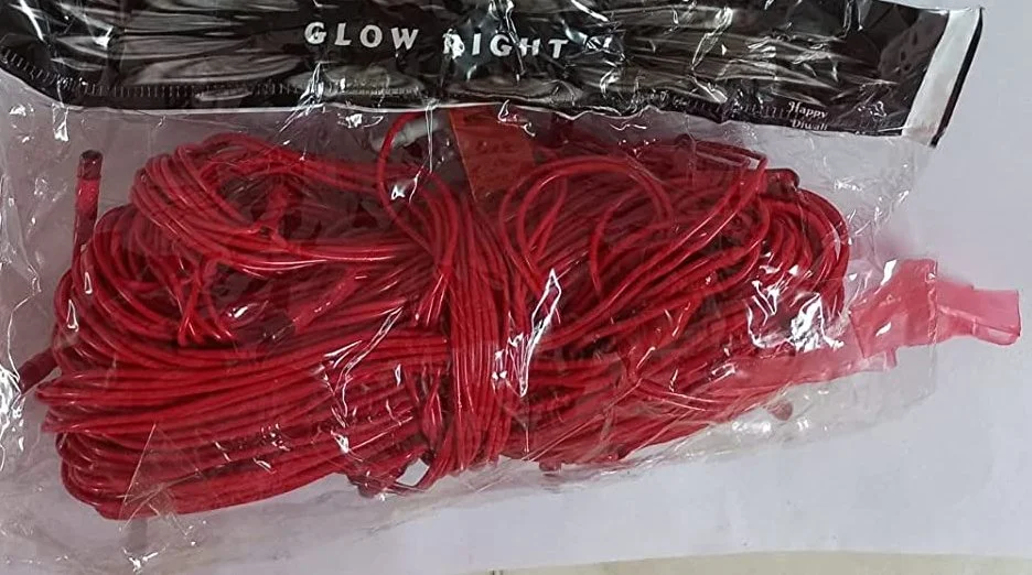 Rice Ladi for Festivals (Red) Set of 2