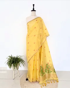 TR- SOFT COLOURFULL MUGA COTTON SAREE