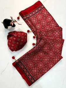 BR- Gajji Ajrakh saree