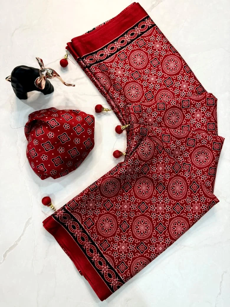 BR-New AJRAKH saree